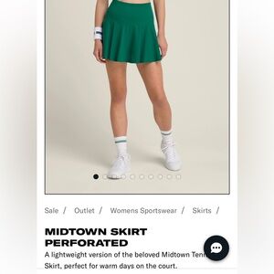 Wilson - MIDTOWN SKIRT PERFORATED - Club Green - size XS
